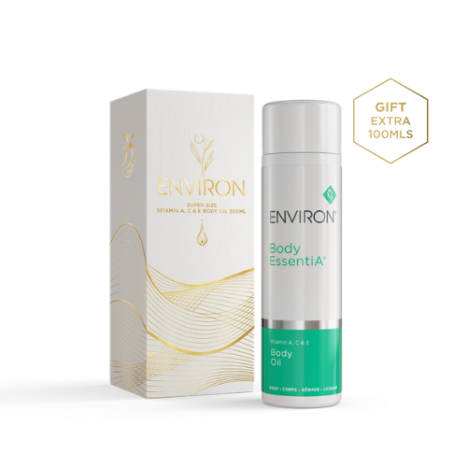 Limited Edition Body EssentiA Vitamin A, C & E Body Oil Upsize 200ML